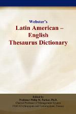 Websters Latin American - English Thesaurus Dictionary