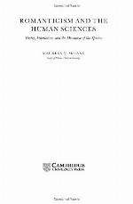 Romanticism and the Human Sciences