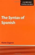 The syntax of Spanish