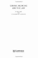 Errors, medicine, and the law