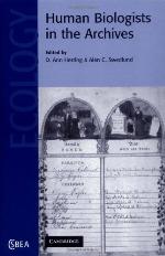 Human Biologists in the Archives