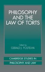 Philosophy and the law of torts
