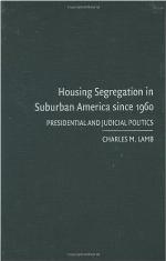 Housing Segregation in Suburban America Since 1960