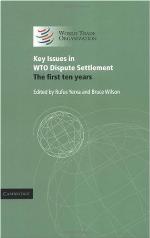 Key Issues in Wto Dispute Settlement