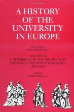 A History of the University in Europe