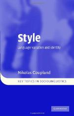 Style : language variation and identity