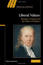 Liberal values : Benjamin Constant and the politics of religion