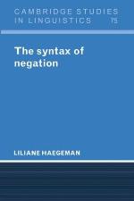 The Syntax of Negation