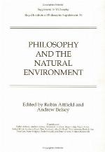 Philosophy and the Natural Environment