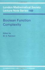 Boolean Function Complexity