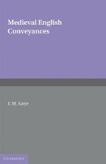 Medieval English Conveyances
