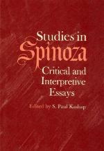 Studies in Spinoza, Critical and Interpretive Essays