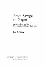 From Savage to Negro