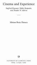 Cinema and Experience