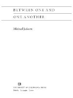 Between One and One Another