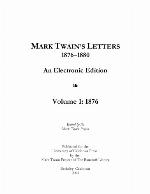 Mark Twain's Letters 1876-1880