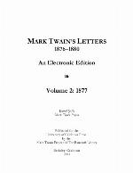 Mark Twain's Letters 1876-1880