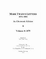 Mark Twain's Letters 1876-1880