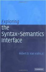 Exploring the Syntax-Semantics Interface