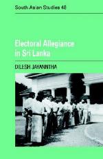 Electoral Allegiance in Sri Lanka