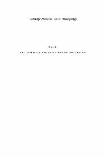 The Political Organization of Unyamwezi