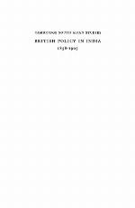 British Policy in India 1858-1905