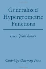 Generalized Hypergeometric Functions