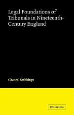 Legal Foundations of Tribunals in Nineteenth Century England