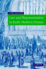 Law and Representation in Early Modern Drama