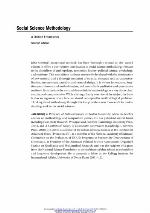 Social Science Methodology