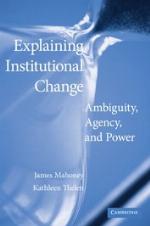 Explaining Institutional Change