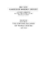 The New Cambridge Modern History, Vol. 13: Companion Volume