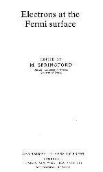 Electrons at the Fermi Surface