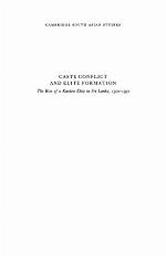 Caste Conflict Elite Formation