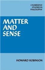 Matter and Sense