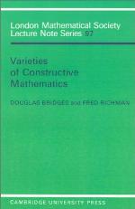 Varieties Of Constructive Mathematics