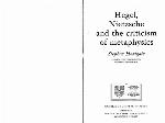 Hegel, Nietzsche and the Criticism of Metaphysics