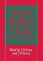 Human Abilities in Cultural Context