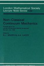 Non-Classical Continuum Mechanics