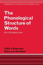 The Phonological Structure of Words