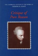 Critique of Pure Reason