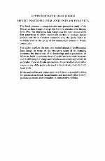 Hindu Nationalism and Indian Politics