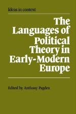 The Languages of Political Theory in Early-Modern Europe