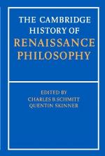 The Cambridge History of Renaissance Philosophy