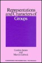 Representations and Characters of Groups