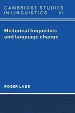 Historical Linguistics and Language Change