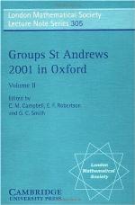 Groups St Andrews 2001 in Oxford
