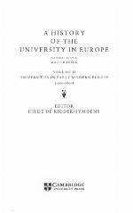 A History of the University in Europe, Volume 2