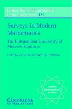 Surveys in Modern Mathematics