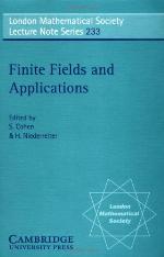 Finite Fields and Applications